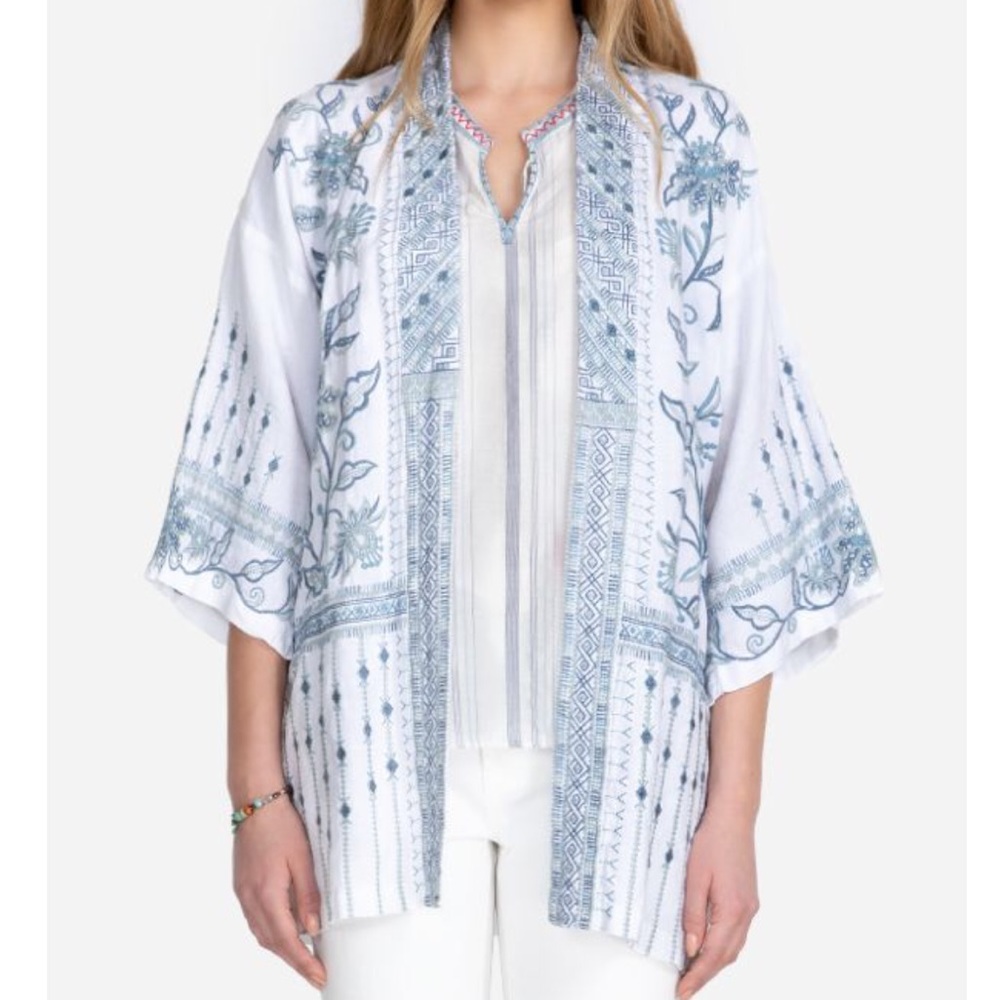 Johnny Was Maike Linen Kimono - Picture 3 of 7